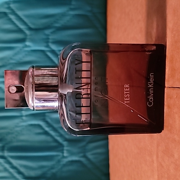 Men's Calvin Klein Eternity Night E.D.T. 3.4 fl.oz. 100ml Tester 3/4 Remaining - Picture 1 of 4